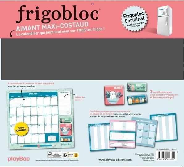 Immagine prodotto Frigobloc: da gennaio a dicembre 2025 (Francese)