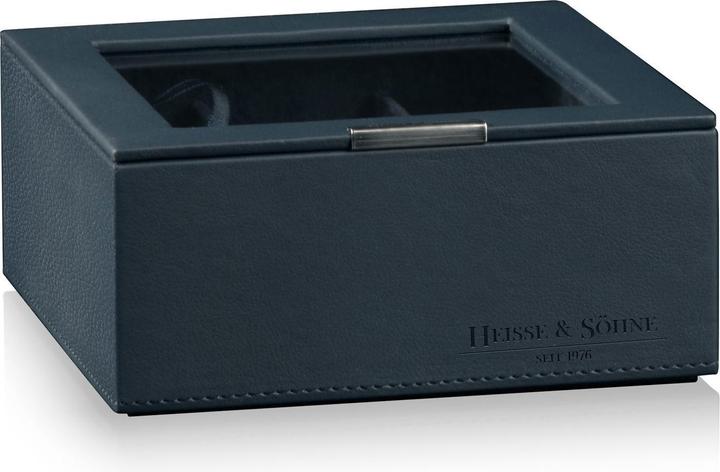 Actual product image Heisse & Söhne Stackable jewelry box Mirage L - top: watch box for 6 watches - Blue