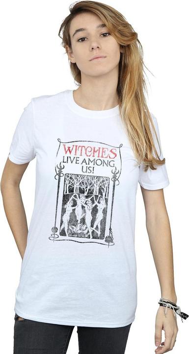 Actual product image Fantastic Beasts Womens/Ladies Witches Live Among Us Cotton Boyfriend T-Shirt (L)