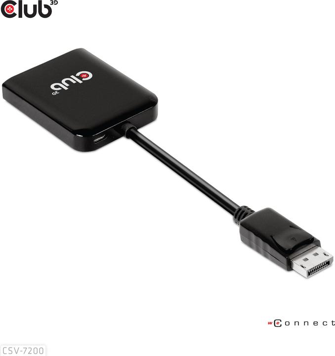 Actual product image Club 3D Club3D Multi Streaming Transport Hub 1xDP -> DP/HDMI (HDMI, 2 cm)