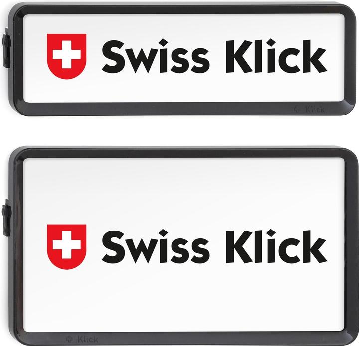 Actual product image Swissklick Interchangeable number frame holder set portrait format 30x8cm 30x16cm (Front + rear, Portrait format)