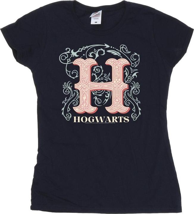Actual product image Womens/Ladies Flowers H Cotton T-Shirt (XL)
