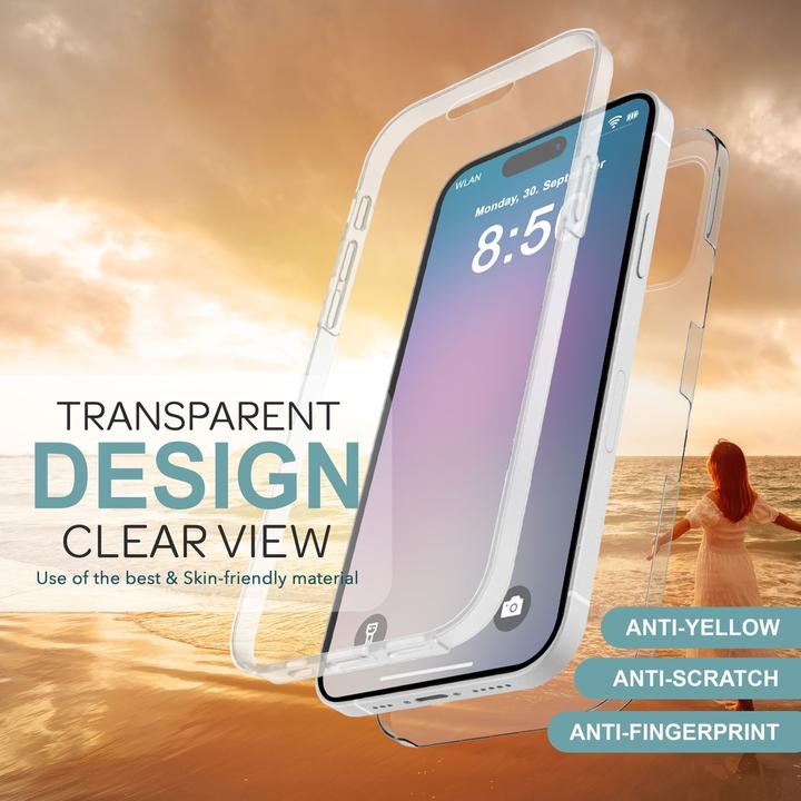 Actual product image Nalia Clear 360 degree cover (Apple iPhone 16 Pro)