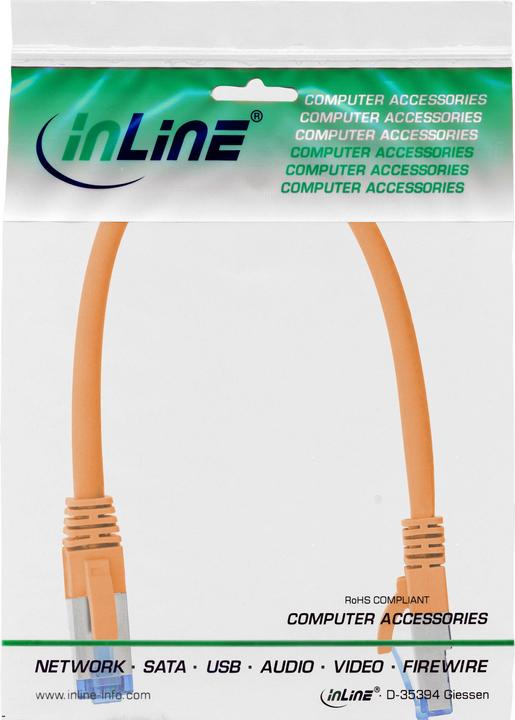 Produktbild InLine Patchkabel (S/FTP, CAT6a, 0.25 m)