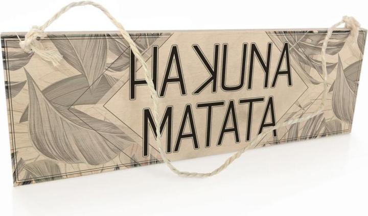 Produktbild Trenddeko Hakuna Matata (30 x 10 cm)