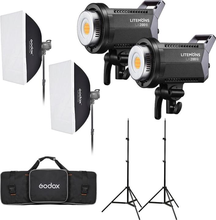 Produktbild Godox Litemons LA200Bi Bi color Duo Kit (Studioleuchte)