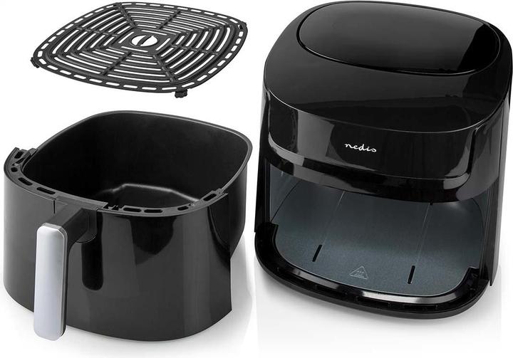 Actual product image Nedis Hot air fryer | 7.2 l | Timer: 240 min | Number of preset programmes: 8 | Digital | (EU plug)