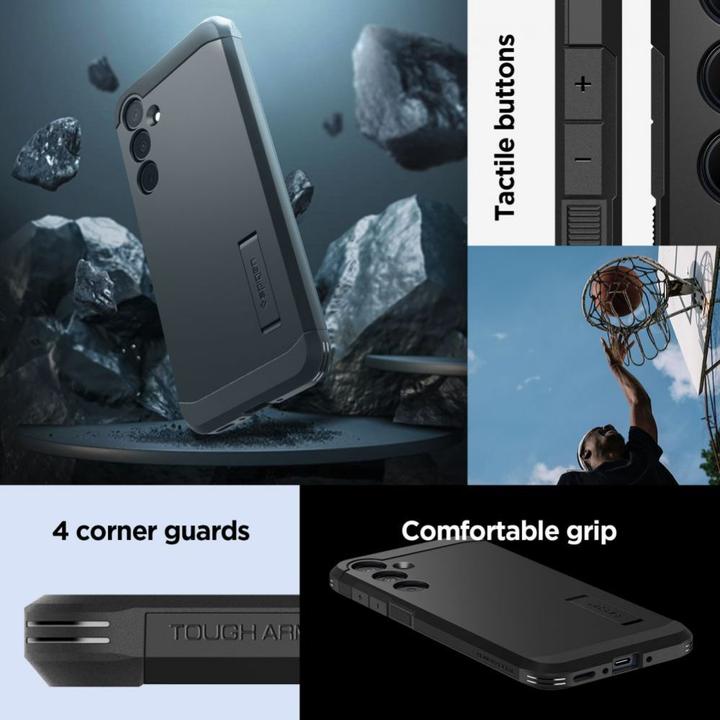Produktbild Spigen Tough Armor Sam A35 5G czarny/black ACS07517 (Samsung Galaxy A35)