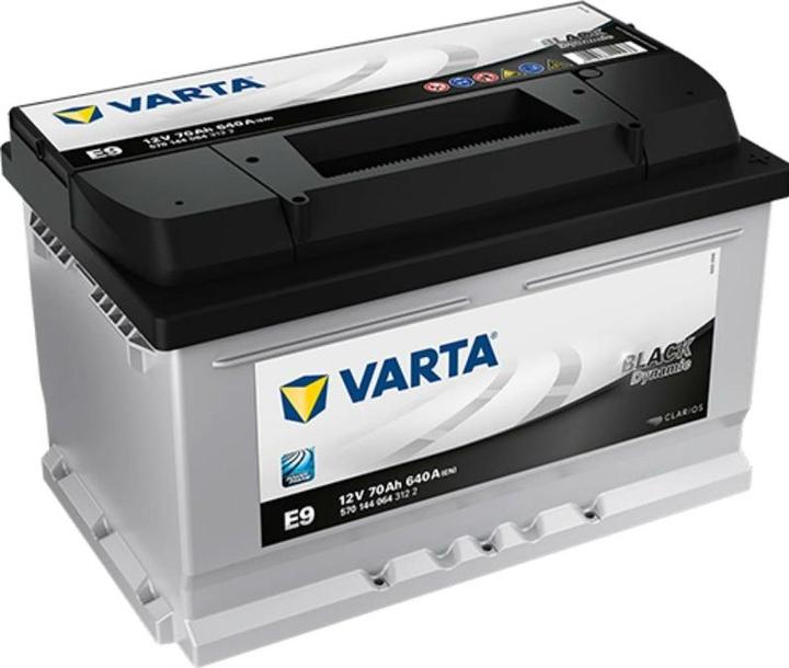 Actual product image Varta Black Dynamic E9 (12 V, 0.07 Ah, 640 A)