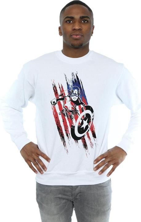 Image du produit - Sweat AVENGERS CAPTAIN AMERICA STREAKS - Homme (XXL)