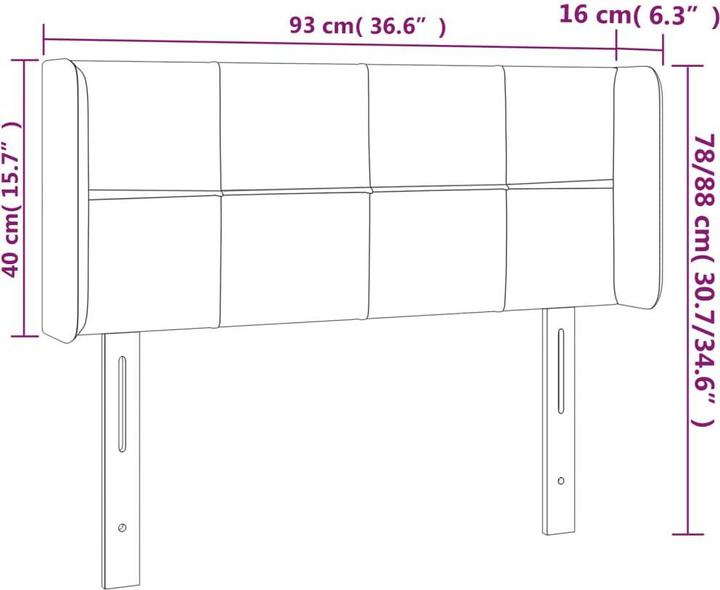 Produktbild VidaXL Benson (93 x 16 x 88 cm)
