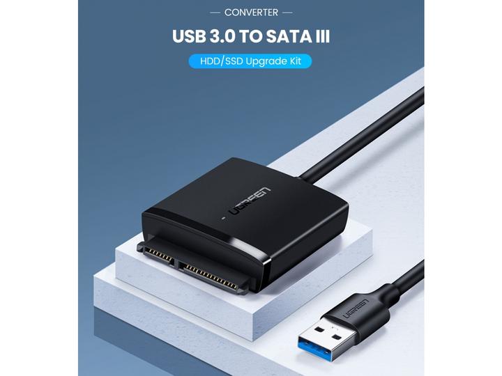 Image du produit Ugreen Adaptateur USB 3.0 vers SATA Converter 2.5" SATA SSD HDD vers USB 3.0