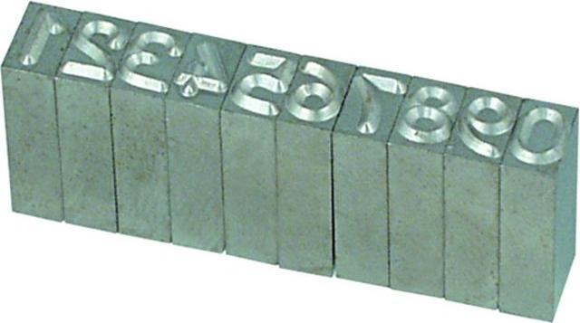 Image du produit Pryor Types d'acier interchangeables Jeux de chiffres 0 - 9