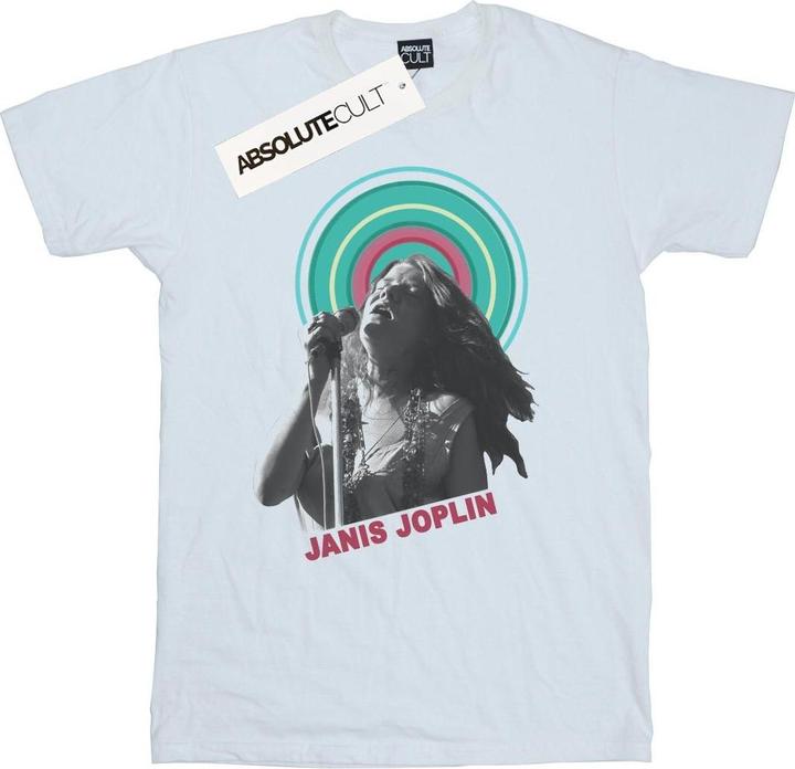 Actual product image Janis Joplin Mens Halo Photo T-Shirt (XXL)
