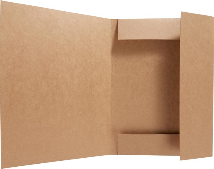 Actual product image VBS Kraft cardboard folder for papers, DIN A3, 3 pieces (A3, 3 x)