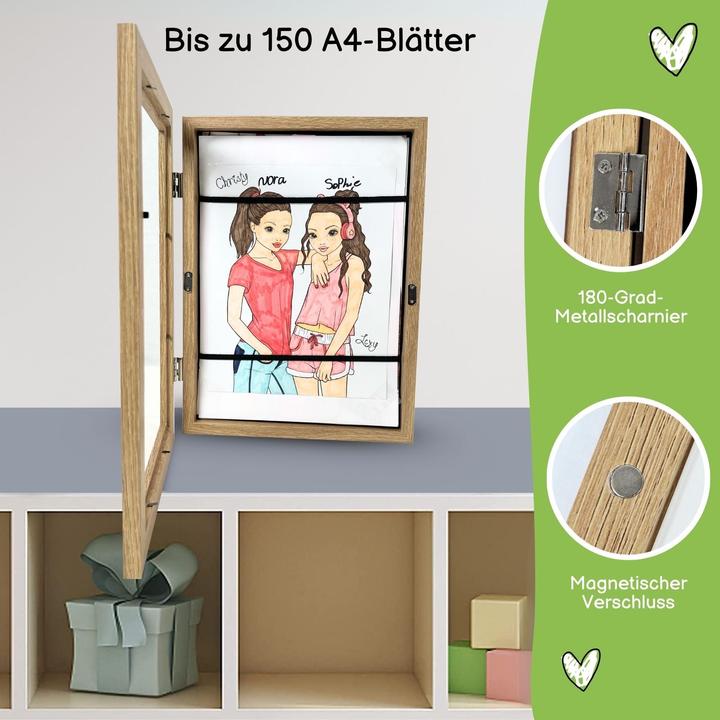 Actual product image Hermex Bilderrahmen Flip Fotorahmen A4 Kunstrahmen Bildhalter Wandrahmen (A4)