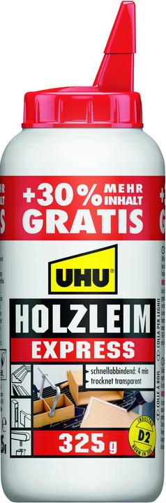 Image du produit UHU Colle à bois express (250 g, 250 ml)