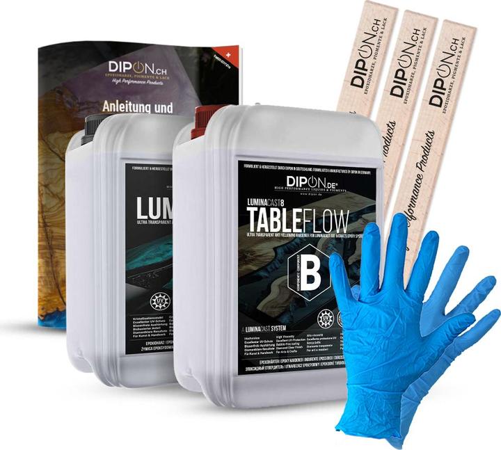 Actual product image Dipon Epoxy resin LuminaCast 8 Table Flow, 9 kg