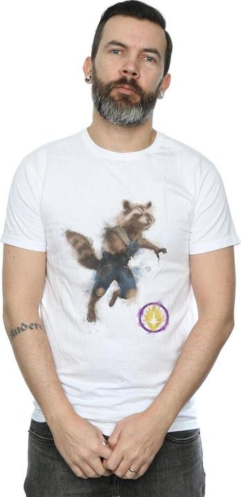 Produktbild Avengers Endgame Painted Rocket TShirt (4XL)