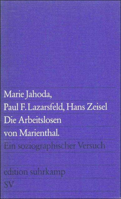 Produktbild Die Arbeitslosen von Marienthal (Deutsch, Marie Jahoda, 1975)