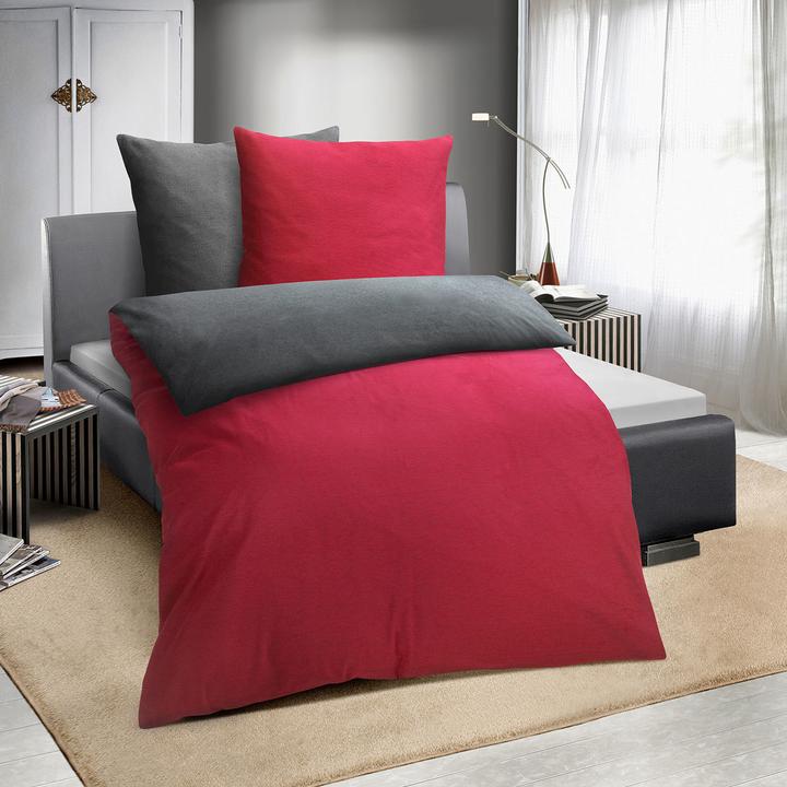 Image du produit Traumschlaf Melangebiber (Set de linge de lit, 200 x 200 cm, 2x (80 x 80 cm))