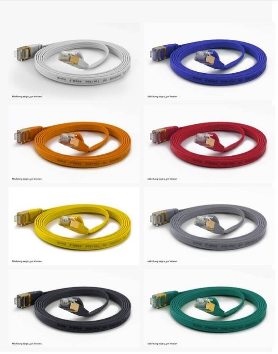 Immagine prodotto Wantec Cavo patch CAT6A FTP piatto (F/UTP, CAT6a, 0.50 m)