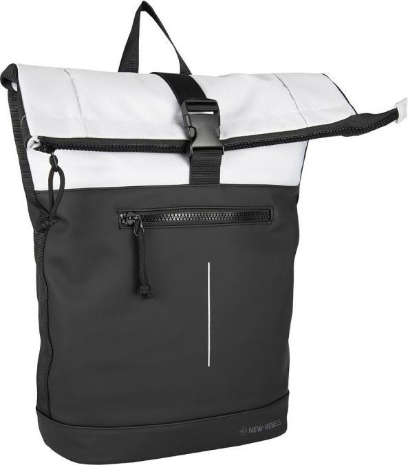 New Rebels Backham Rolltop Backpack 16L Black L.Grey (16 l)