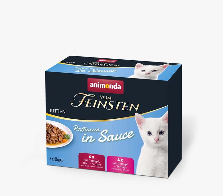 Actual product image animonda Vom Feinsten Kitten Raffinesse in Sauce Kitten 8 x 85g Mixpack (Junior, 8 pcs., 85 g)