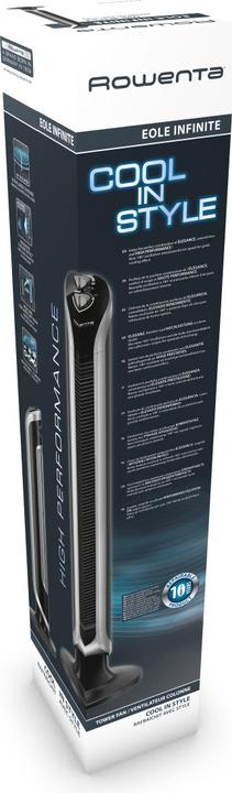 Produktbild Rowenta VU6620 Eole Infinite, Turmventilator, 180°-Oszillation, 3 verschiedene Luftgeschwindigkeiten, t (43 dB)