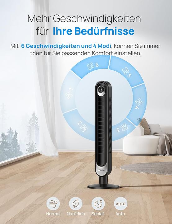 Immagine prodotto Dreo Cruiser Pro T1 - Turmventilator (28 dB)