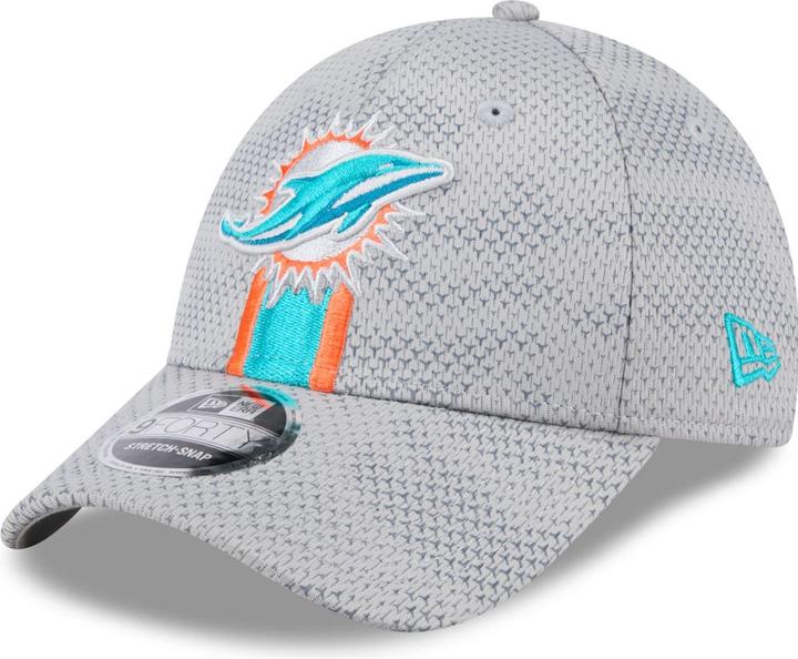 Image du produit New Era 9Forty Stretch Cap SIDELINE Miami Dolphins grey (Taille unique)