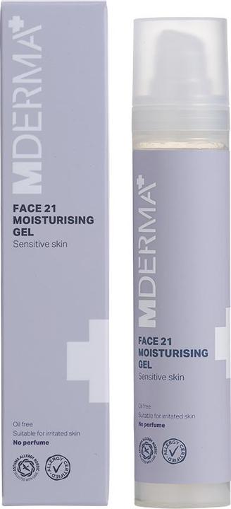 MDerma DermaKnowlogy FACE 21 Moisturising Gel 50 ml Feuchtigkeitsgesichtscreme Frauen (50 ml, Tagescreme, Gesichtsgel)