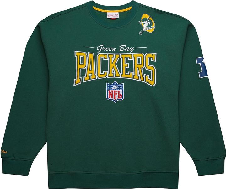 Mitchell & Ness BACKPRINT Pullover Green Bay Packers - XL (XL)