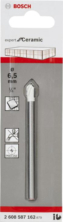 Produktbild Bosch Professional Zubehör Fliesenbohrer CYL-9 Ceramic, 6,5 x 80 mm (6.5 mm)