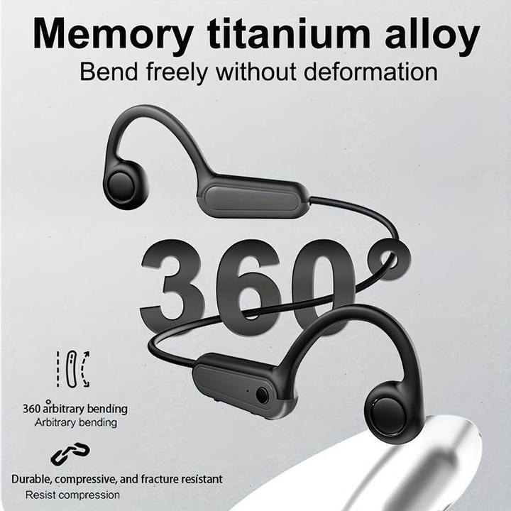 Image du produit PhoneLook Ecouteurs à conduction osseuse Bluetooth sans fil véritable pour le sport running vélo fitness (ANC, 11 h, Sans fil)