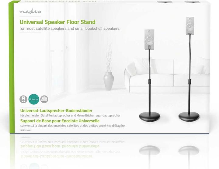 Produktbild Nedis SPMT2750BK (1 Paar, Ständer, Höhenverstellbar)