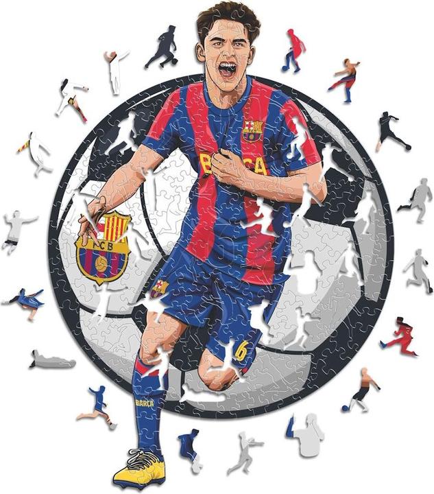 Immagine prodotto Iconic FC Barcelona - Gavi - Puzzle in Legno Taglia L (500 Pezzi) (500 pezzi)