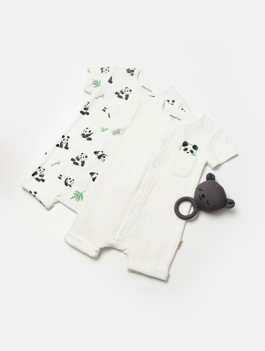 Image du produit BabyCosy Grenouillère courte. manches courtes. 2 Pack (86)