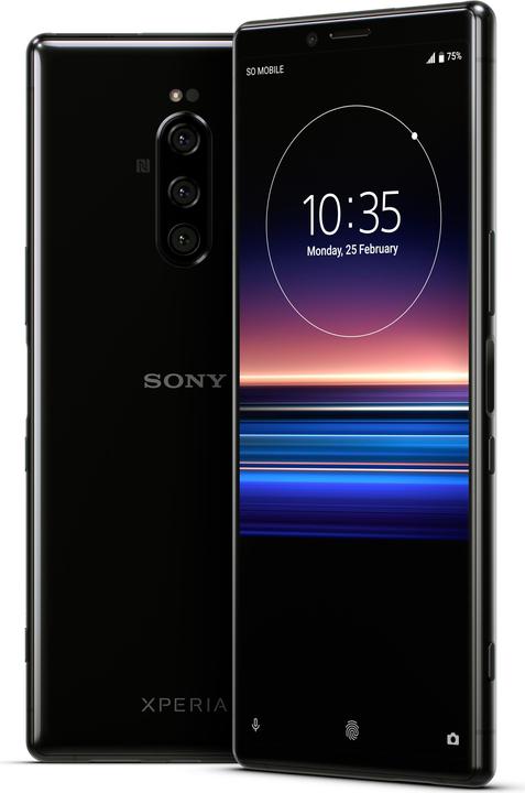 Sony Xperia 1 (128 GB, Black, 6.50", Hybrid Dual SIM, 12 Mpx, 4G)