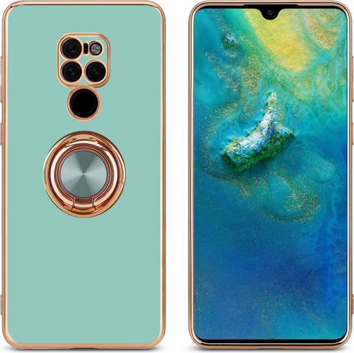 Actual product image Cadorabo Case for Huawei MATE 20 in TPU with camera protection and ring LM089 Style (Mate 20)