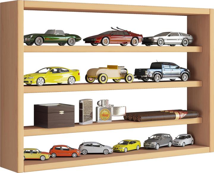 Image du produit VCM Étagère murale en bois Vitrine murale Étagère Osado M (60 x 10 x 40 cm)