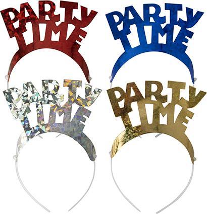 Image du produit Papstar Bandeau de cheveux couleurs assorties Party Time Metallic Party Time Metallic