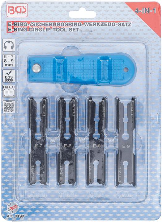 Actual product image BGS E-Ring Circlip Tool Set "4-IN-1"
