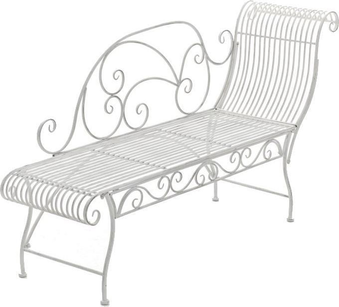 Image du produit CLP Banc de jardin Karma, blanc antique