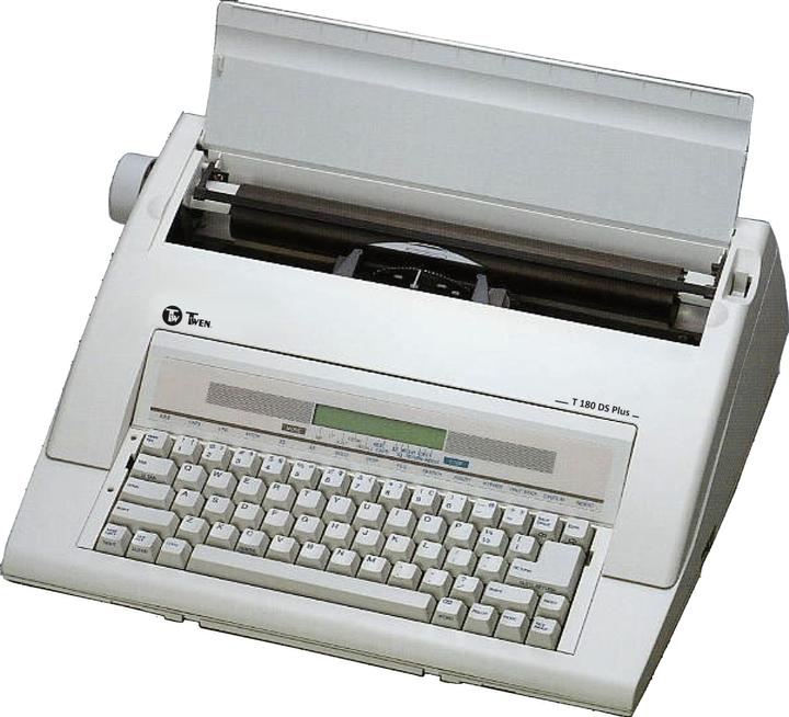 Actual product image Twen T 180 DS Plus typewriter
