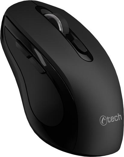 Produktbild C-Tech WLM-12BK/Ergonomick??/Optick??/Pro prav??ky/Bezdr??tov?? USB + Bluetooth/??ern?? (Kabellos)