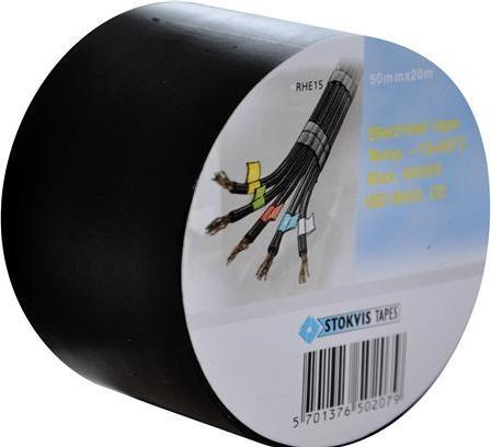 Image du produit Stokvis Tapes STOKVIS PVC isoleringstape 50 mm x 20 m, assorti