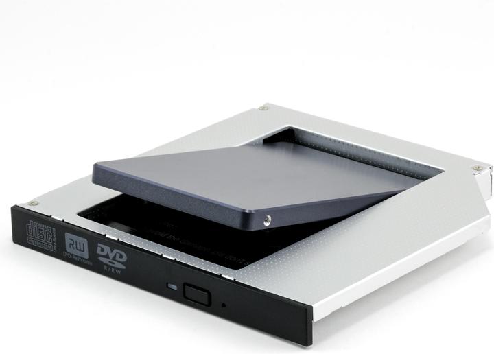 Image du produit CSL Cadre de montage de disque dur SATA 2,5" pour baie de lecteur d'ordinateur portable 12,7mm