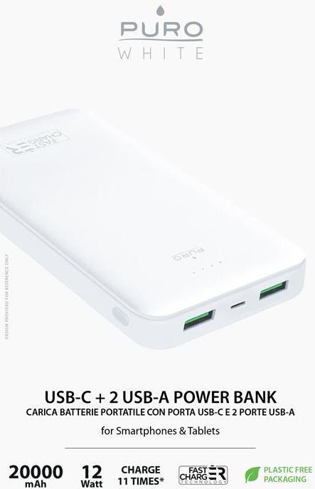 Immagine prodotto Puro Power Bank (20000 mAh, 74 Wh)