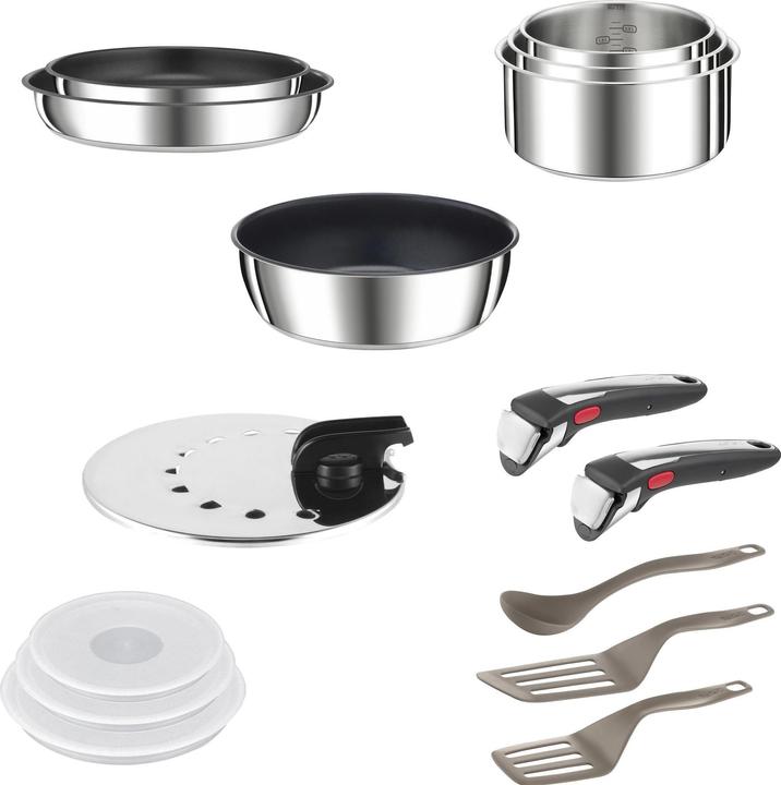 Image du produit Tefal Ingenio Preference On (28 cm, Ensemble de casseroles et de poêles de cuisson, Acier inoxydable)